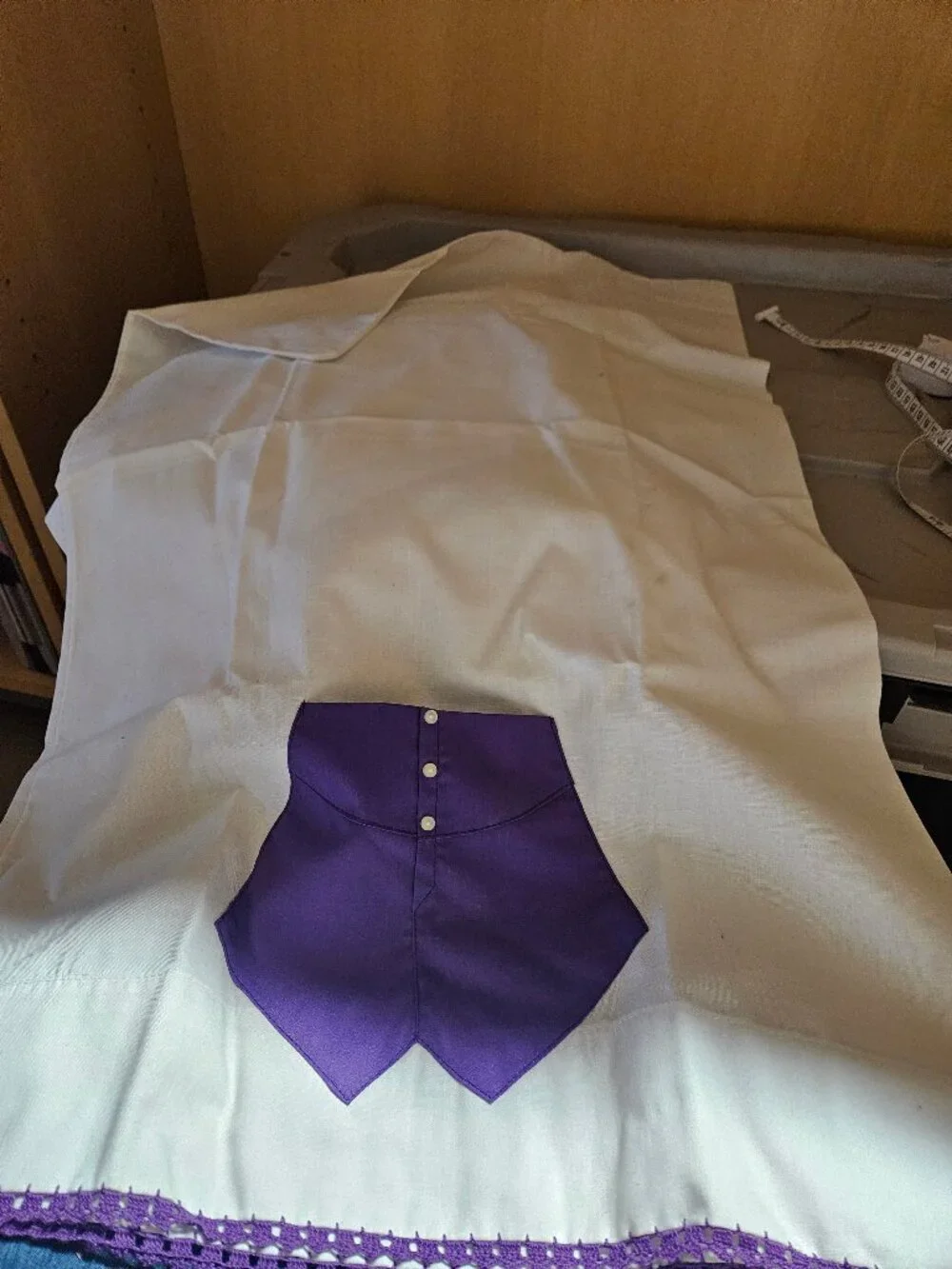 Set of 2 His and Hers Handmade Pillow Cases with Purple Accents